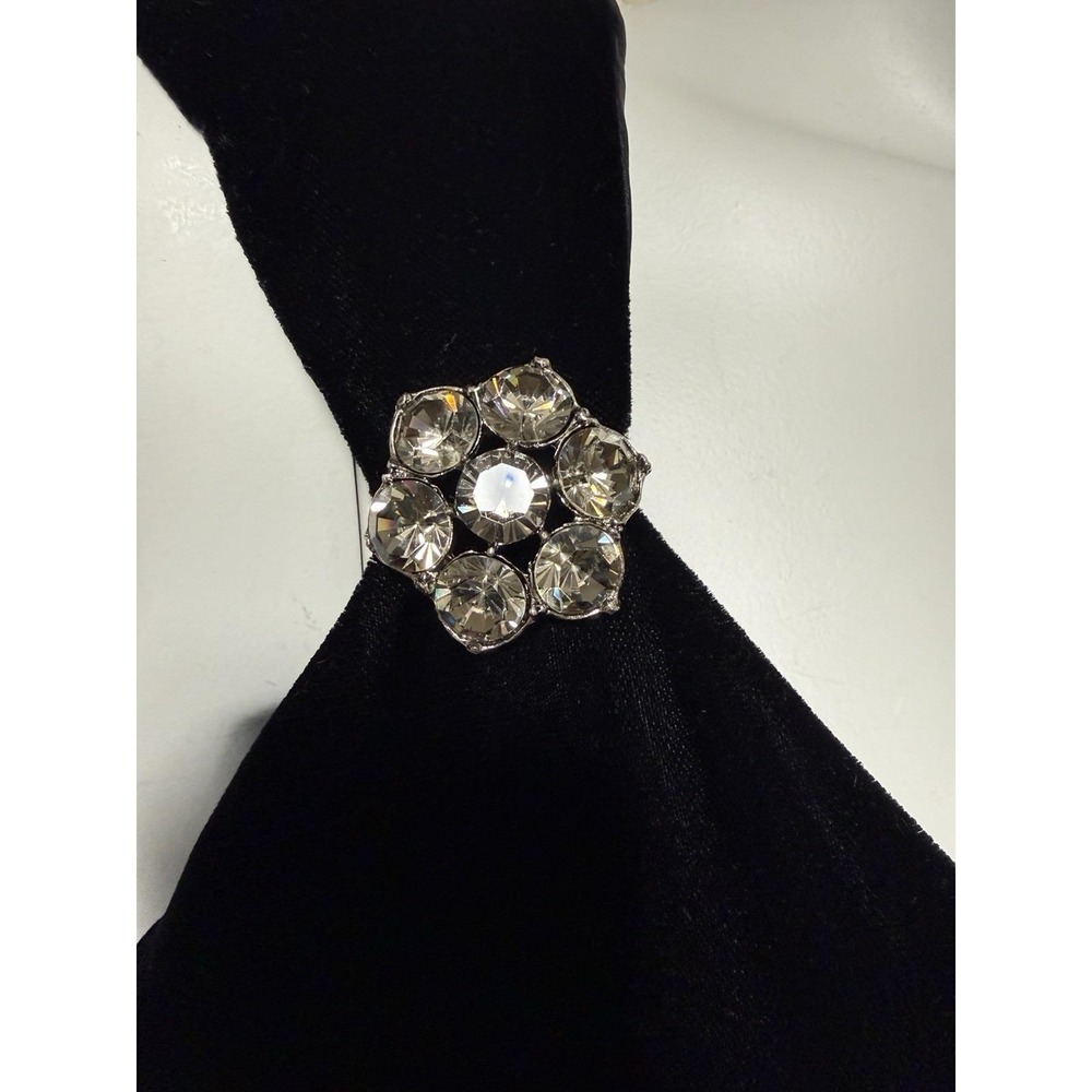 Vtg Gown Formal Dress Black Velvet Silver Taffeta‎ Union SZ 8 Old Money Timeless - Picture 7 of 16